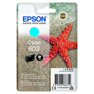 Epson originálna cartridge C13T03U24010, cyan, 2.4ml, Epson Expression Home XP-2100, 2105, 3100, 3105 WF-2310