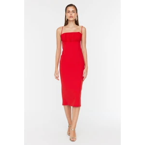 Trendyol Red Collar Detailed Dress