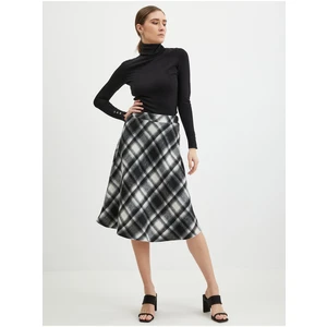 Orsay Black Ladies Plaid Skirt - Ladies