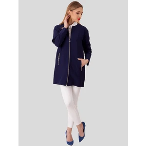 PERSO Woman's Coat BLE910007F Navy Blue