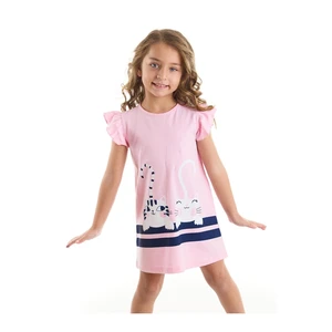 Vestito da ragazza Denokids CFF-22Y1-031/Pink