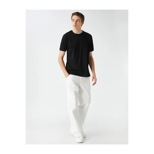 Koton Basic Cotton T-Shirt. Crew Neck Short Sleeved.