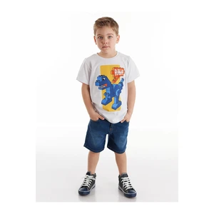 Denokids Brick Boy Denim Shorts Set