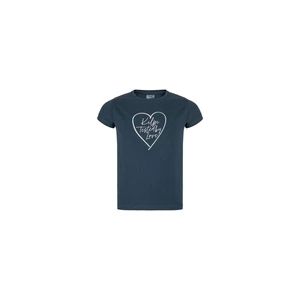 Girls' cotton T-shirt ALBION-JG DARK BLUE