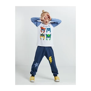 Denokids Two-Piece Set - Blue - Relaxed fit