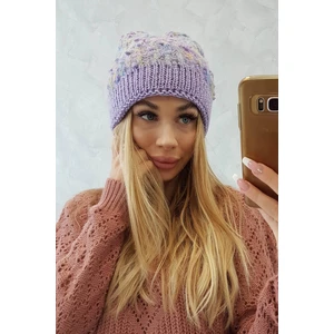 Beanie Bąbelka K219 purple