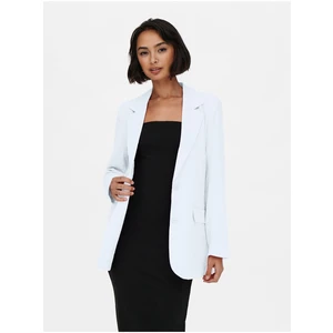 White oversize blazer with linen ONLY Caro - Ladies