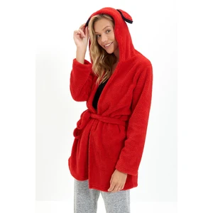 Trendyol Dressing Gown - Red - Midi