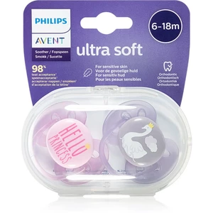 Philips Avent Soother Ultra Soft 6 - 18 m cumlík Mix Girl 2 ks