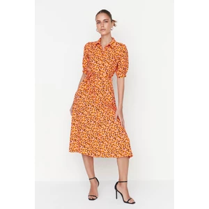 Dámské šaty Trendyol MultiColored BeltEd Shirt Dress