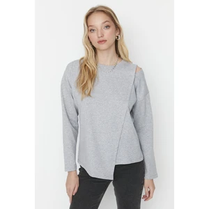 Trendyol Sweatshirt - Gray - Regular fit