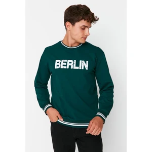 Trendyol Sweatshirt - Green - Relaxed fit