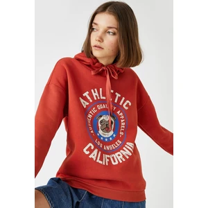 Koton Sweatshirt - Red - Relaxed fit