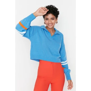 Trendyol Sweater - Blue - Regular fit