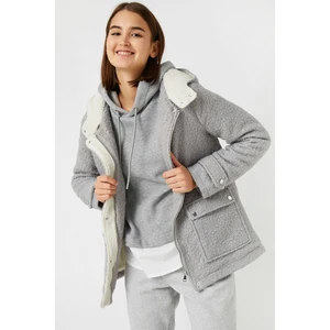 Koton Women's Gray Coat