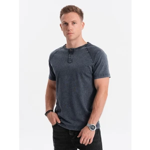 Ombre Men's T-shirt with henley neckline