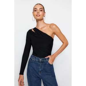 Trendyol Black Window/Cut Out Detailed Bodysuit