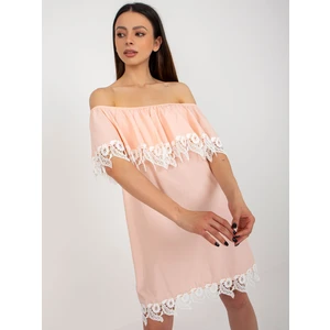 Peach Spanish dress with lace