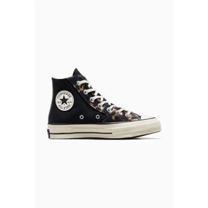 Čierne dámske členkové tenisky Converse Chuck 70