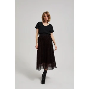 Flared midi skirt