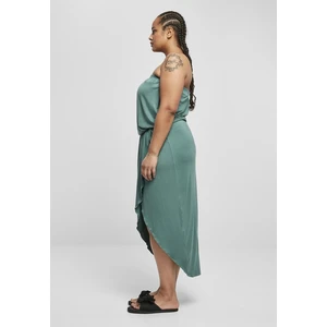 Women's dress made of viscose Bandeau in light leaf color