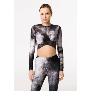 Bittersweet Paris Woman's Dark Nebula Gaia Longsleeve Top GLT-C-Print BSP1164