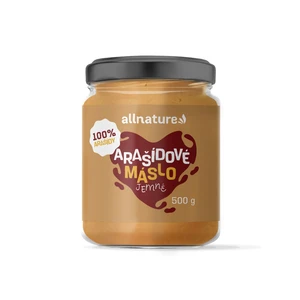 Allnature Arašídové máslo jemné 500 g