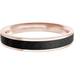 Gravelli Prsten s betonem Fusion Thin bronzová/antracitová GJRWRGA101 50 mm