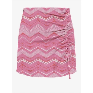 Pink Women Patterned Mini Skirt ONLY Nova - Women