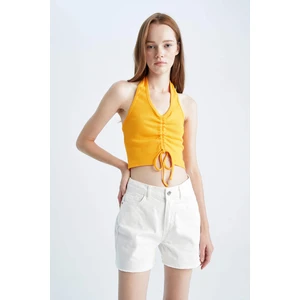 DEFACTO Cool Fitted Ribbed Camisole Singlet