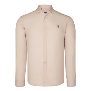 G725 DEWBERRY MENS SHIRT-BEIGE