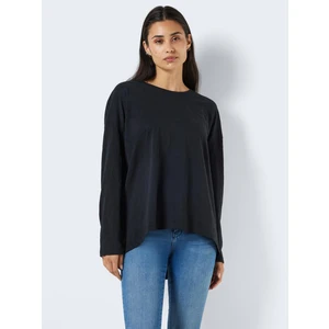 Black Womens Basic Oversize Long Sleeve T-Shirt Noisy May Ma - Women