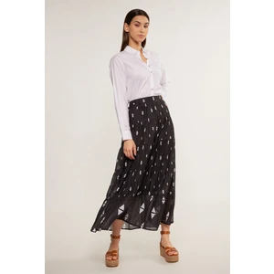 MONNARI Woman's Midi Skirts Patterned Women's Midi Skirt Multi Black