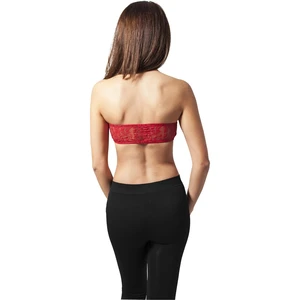 Women's Bandeau Lace Red