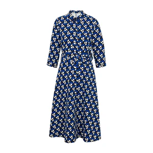 Orsay Black and Blue Ladies Patterned Dress - Women