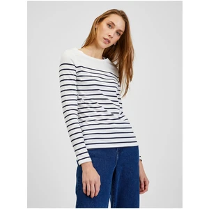 Orsay Black & White Women Striped T-Shirt - Women