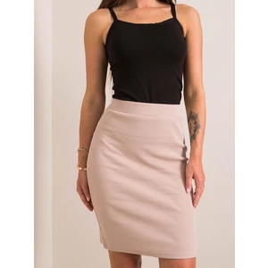 RUE PARIS Beige pencil skirt