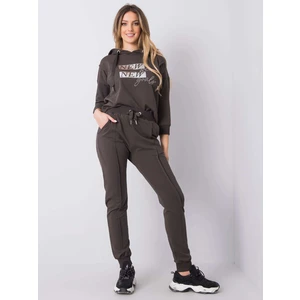 Charis dark khaki set