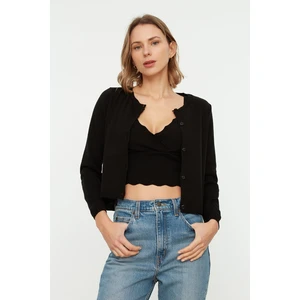 Trendyol Black Blouse- Cardigan Knitwear Suit