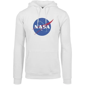 NASA Felpa con cappuccio Logo Bianco M