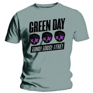 Green Day T-Shirt hree Heads Better Than One Grey S