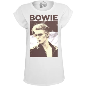 David Bowie Maglietta Logo Bianco S