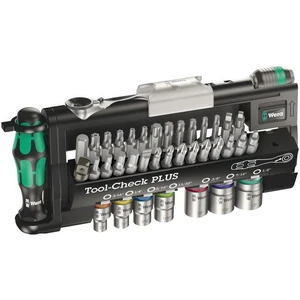 Wera 056491 Palcová sada bitů + 1/4" ráčna Zyklop + držák Tool-Check PLUS, 39d.