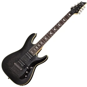 Schecter Omen Extreme-7 SeeThru Black Guitarra eléctrica de 7 cuerdas