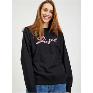 Black Women's Sweatshirt Diesel Felpa - Women