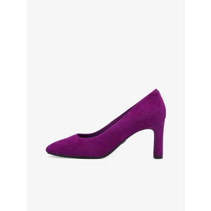 Dark purple women's suede pumps Tamaris - Ladies