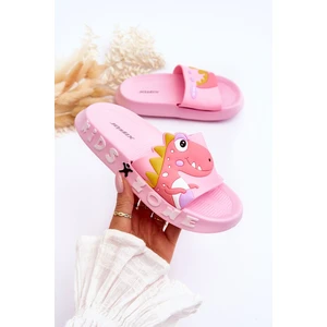 Children's foam slippers Dinosaur Pink Dario