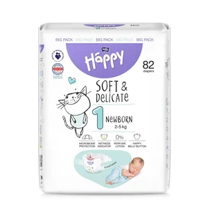 BELLA HAPPY BABY Pleny jednorázové New Born 2-5 kg Big Pack 82 ks