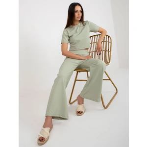 Mint two-piece casual set with trousers