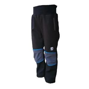 Softshell trousers - black with black zippered pockets